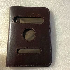 Vera Pelle Genuine Leather passport case .brown